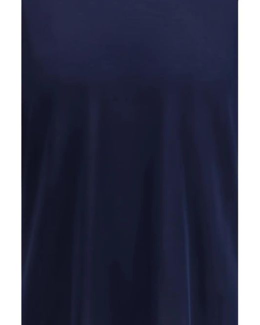 Cruna Blue Knitted Regular-Fit T-Shirt for men