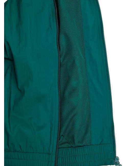 Adidas Green Archive Blocked Logo-Embroidered Panelled Jacket for men