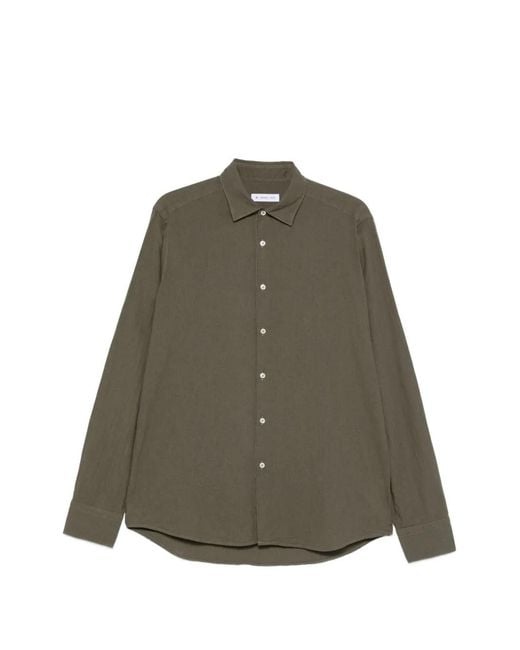 Manuel Ritz Green Long-Sleeve Shirt for men