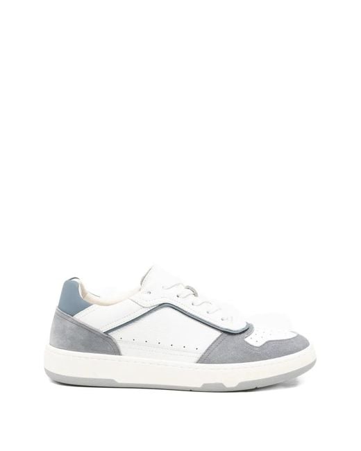 SERGIO MORETTI FIRENZE White Perforated-Panel Sneakers for men