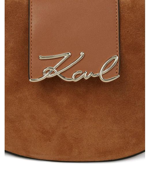 Karl Lagerfeld Brown K/Signature Shoulder Bag