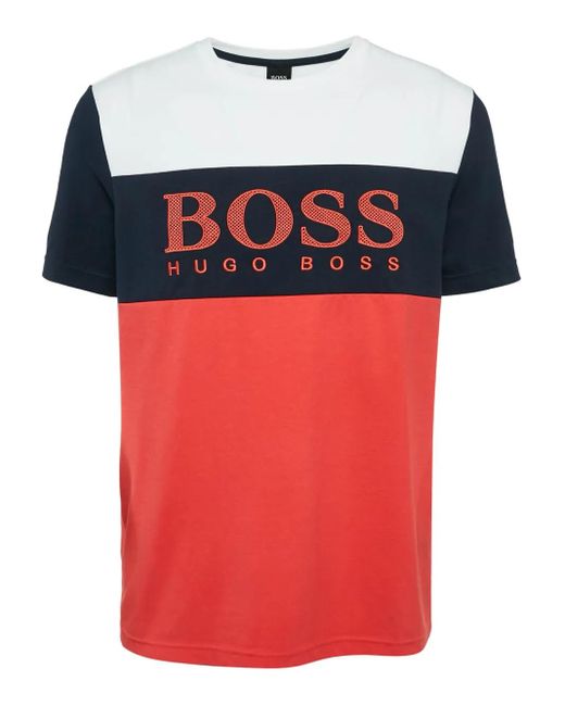 メンズ Boss ロゴ Tシャツ Red