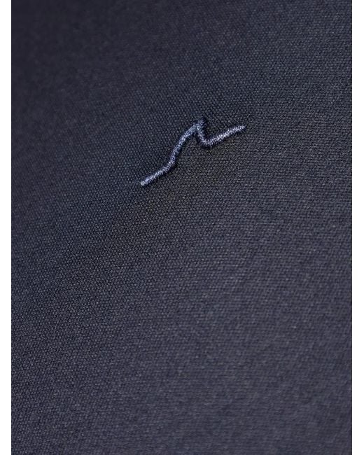 Paul & Shark Blue Logo-Embroidered Cotton T-Shirt for men