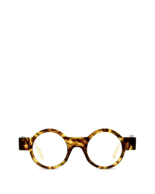 Kuboraum Brown I02 Round-Frame Glasses
