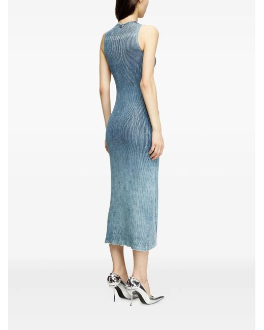 DIESEL Blue Midi M-Milong Dress