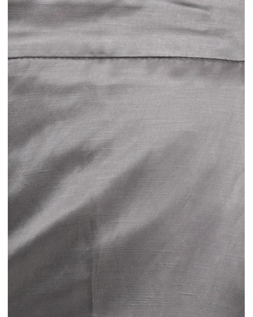Emme Gray Emmareo Satin-Finish Tailored Trousers