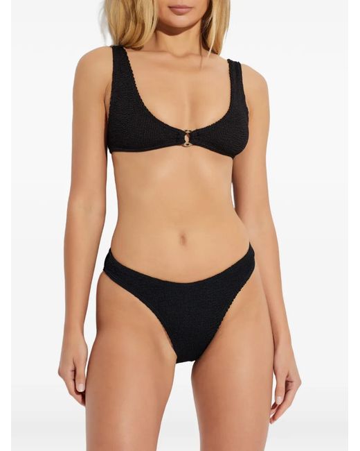 Bondeye Black Textured Bikini Bottom