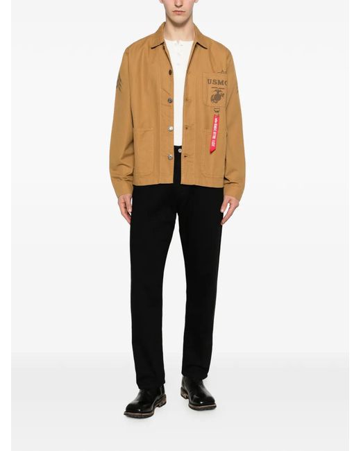 Alpha Industries Natural Patch-Pocket Jacket for men