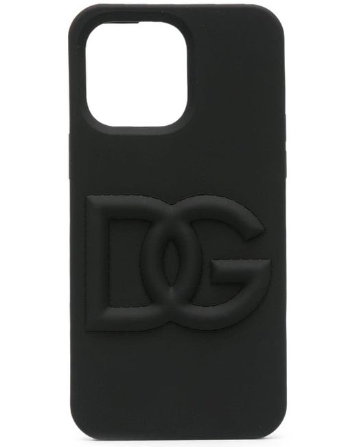 Dolce & Gabbana embossed-logo iPhone 13 Pro Max Case - Pink
