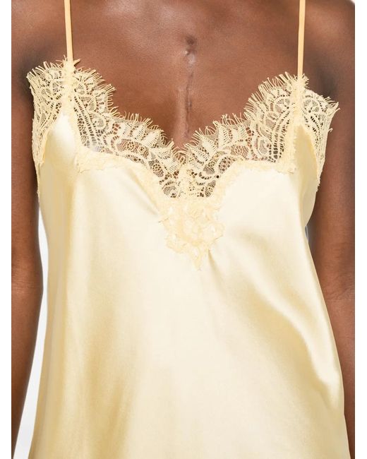 MANSPHIL Natural V-Neck Lace-Trim Top