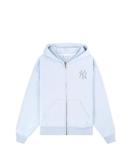 Sporty & Rich Blue Yankees Krystal Hoodie