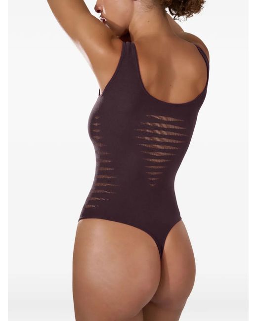 Wolford Purple Jamaika Slash String Body