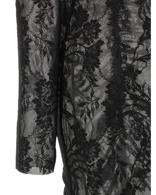 Norma Kamali Black Fishtail Maxi Dress
