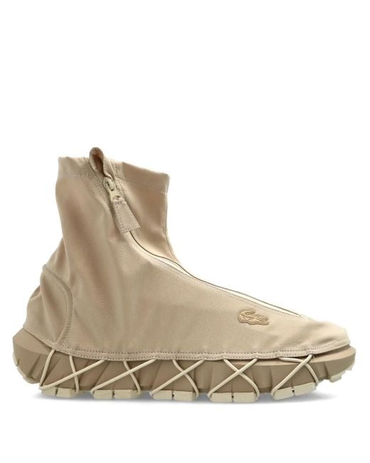 Lacoste Natural Gaitor Zip-Detailed Sneakers for men