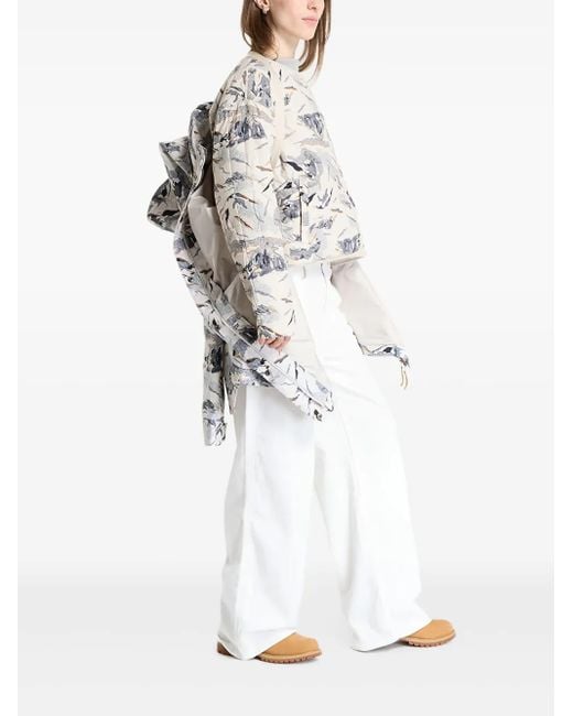 Columbia White High Cascades Patterned Jacket
