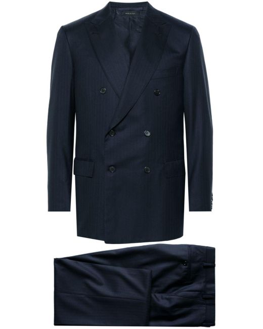 Brioni Lipari Anzug mit Nadelstreifen in Blue für Herren