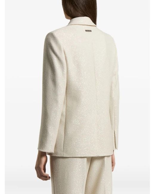 Peserico Natural Single-Button Blazer