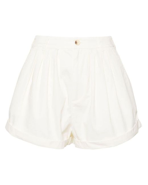 Doen Paige Popeline Shorts in het White
