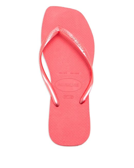 Havaianas Pink Slim Square Flip-Flops