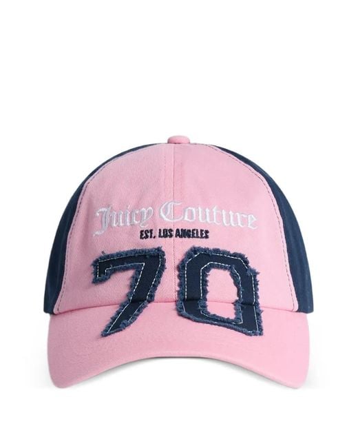 Juicy Couture Pink Logo-Embroidered Baseball Cap
