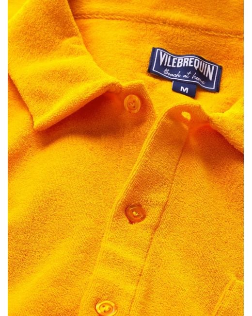 Vilebrequin Yellow Terry Bowling Shirt
