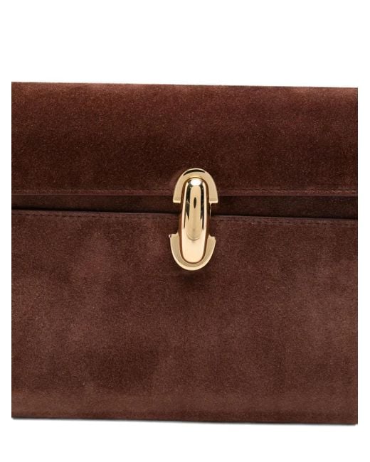 Sac Porté Épaule En Daim SAVETTE en coloris Brown