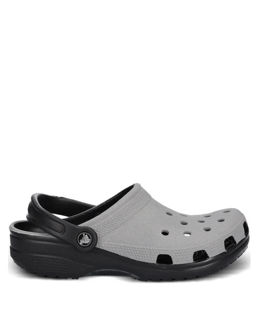 CROCSTM Gray Perforated Slides