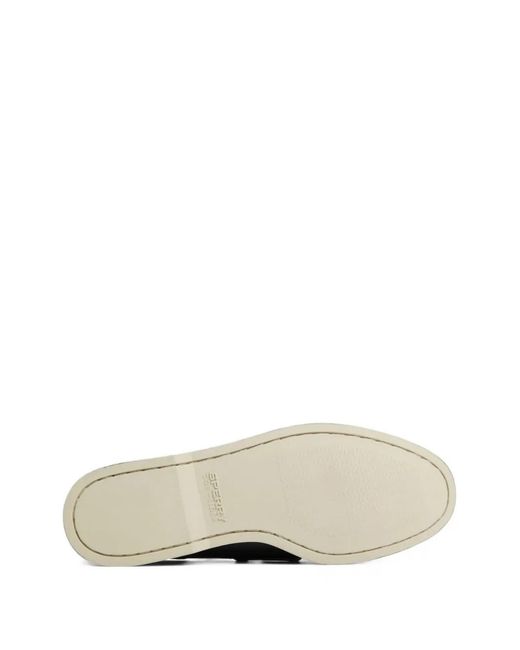 Fortela White X Sperry A/O 2 Eye Leather Boat Shoes for men