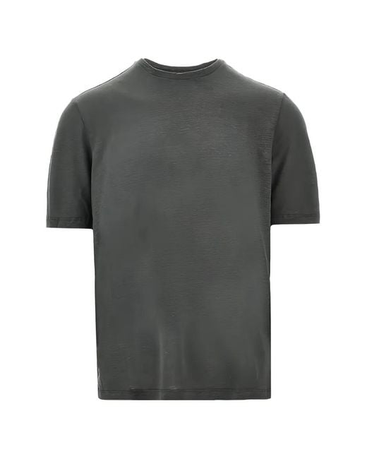 Majestic Filatures Gray Crew-Neck T-Shirt for men