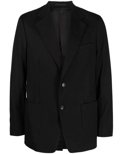 Lanvin Black Single-Breasted Suit Jacket for men