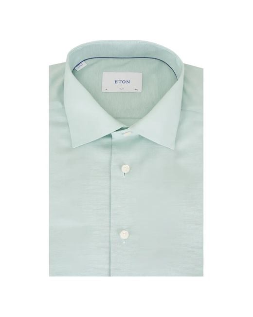 Eton of Sweden Blue Oxford Slim-Fit Shirt for men