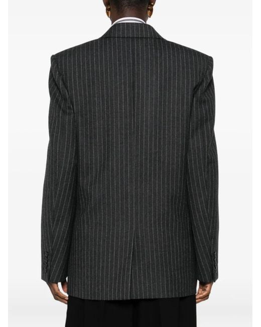 Saint Laurent Black Double-Breasted Blazer