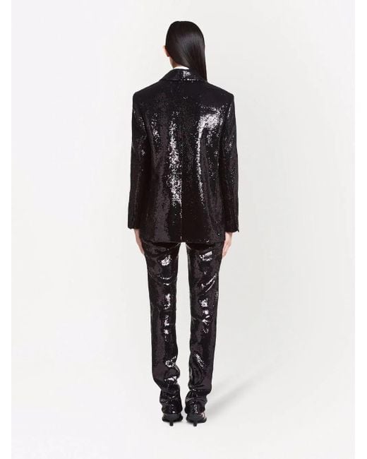 Prada Black Sequin-Embellished Blazer