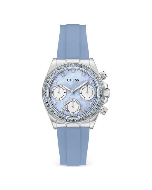 Guess Blue Embelished 36Mm Watch