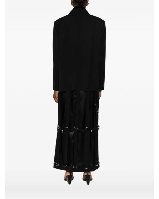 MEDEA Black Rings-Details Deconstructed Coat