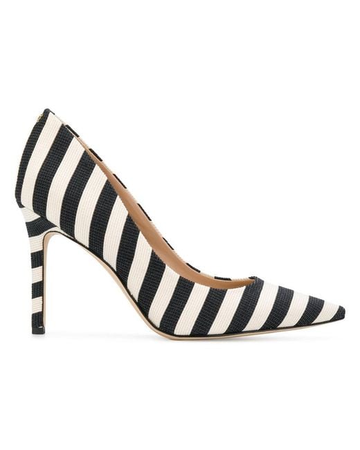 Sam Edelman Striped Hazel Pumps in Black Lyst