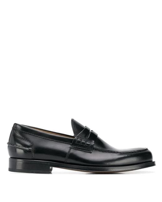 Green George Black Classic Loafers for men
