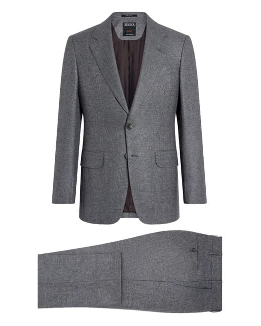 Zegna Gray Oasi Cashmere Suit for men
