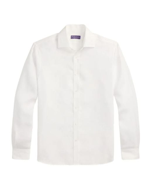 メンズ Ralph Lauren ロングスリーブ シャツ White