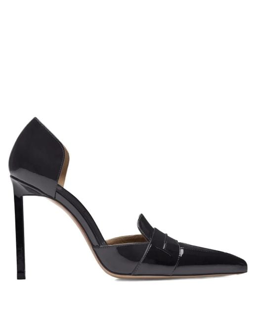 Tom Ford Black 105 Mm Eva D'Orsay Patent Leather Pumps