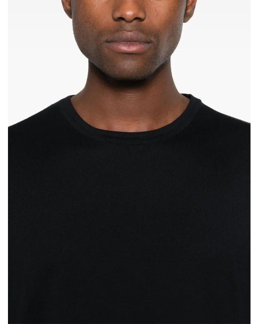 C P Company Black Crew-Neck T-Shirt for men