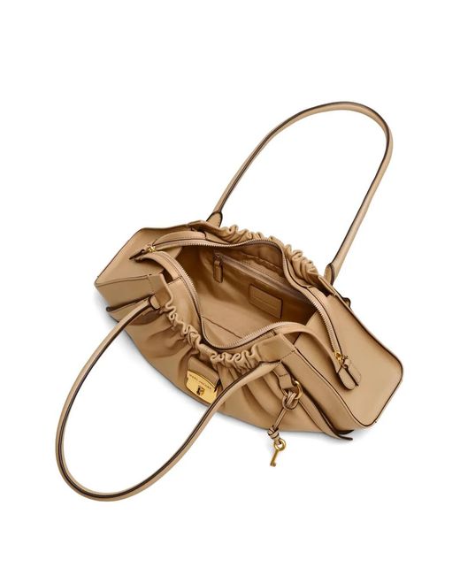 Marc Jacobs Natural The Cristina Leather Shoulder Bag