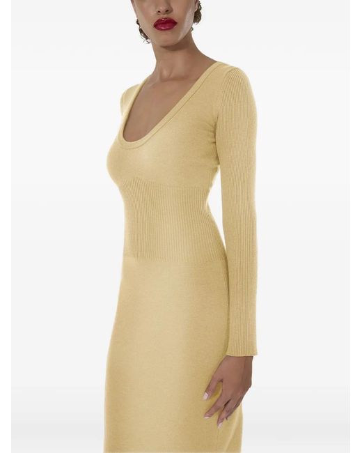 Wolford White Merino-Wool-Blend Midi Dress