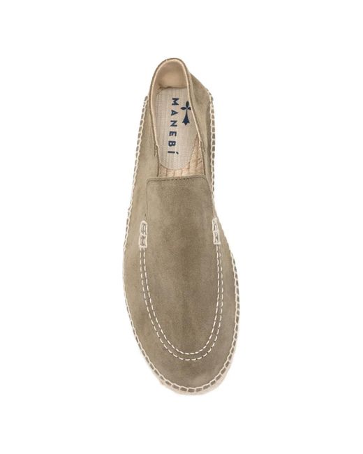 Manebí Brown Flat Espadrilles for men