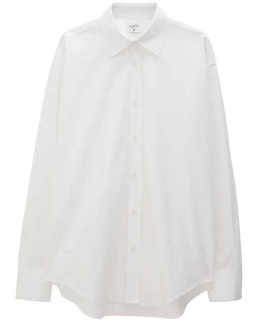 Filippa K White Poplin Organic Cotton Shirt