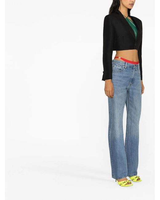 DSquared² Black Cropped Tailored Jacket