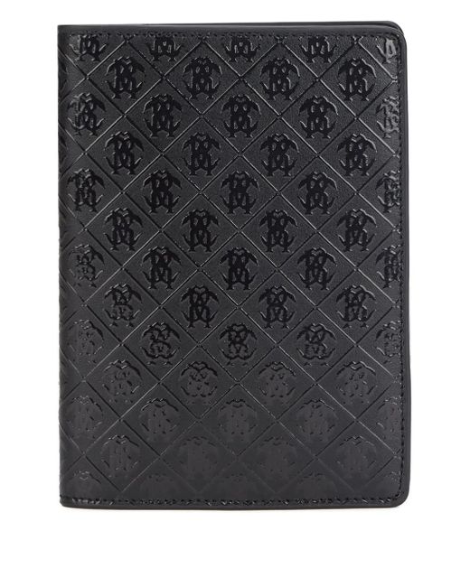 Roberto Cavalli Mirror Snake Portemonnaie mit Monogramm-Prägung in Black für Herren