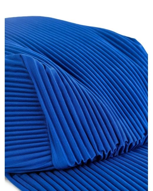 Pleats Please Issey Miyake Blue Pleated Baseball Cap