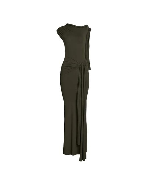 Axel 113 Green Tiana Twisted Maxi Dress
