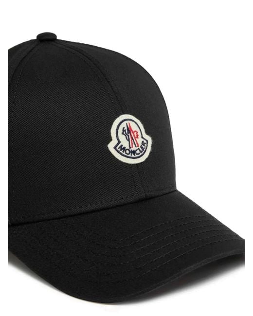 Moncler Black Logo Baseball Cap